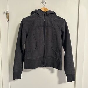 Vintage Lululemon Remix (Scuba Style) Hoodie, Size 6, Dark Grey